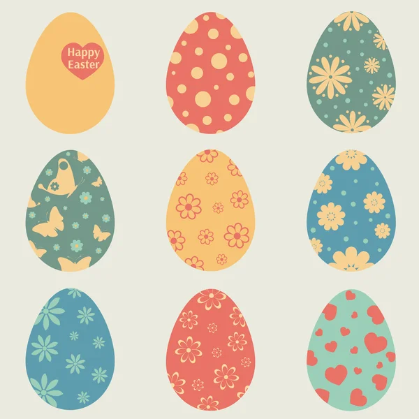 Easter eggs — Stock Vector