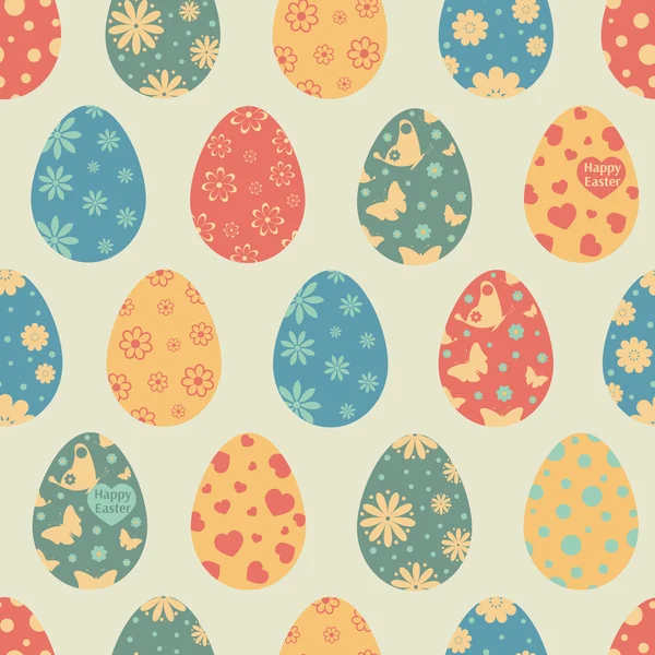 Modèle d'oeufs de Pâques — Image vectorielle