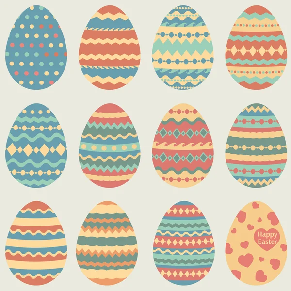 Easter eggs — Stock Vector