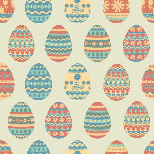 復活祭の卵のパターン — ストックベクタ
