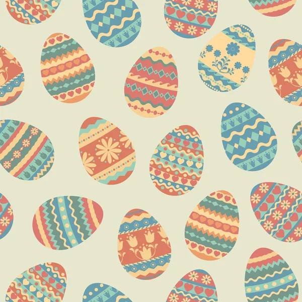 Pattern of easter eggs — Stock Vector