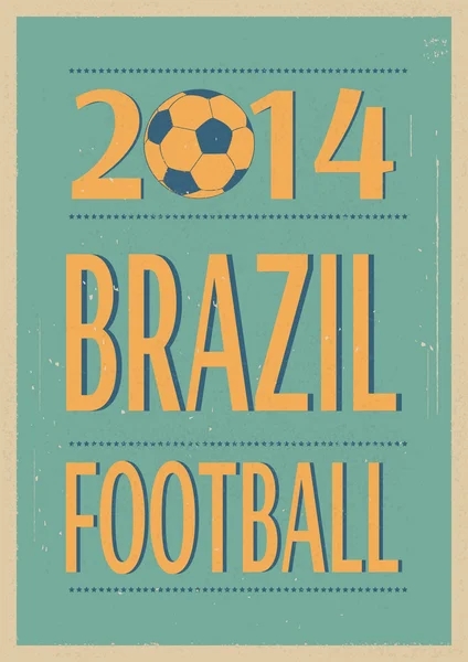 Brazilian football. — Stock Vector