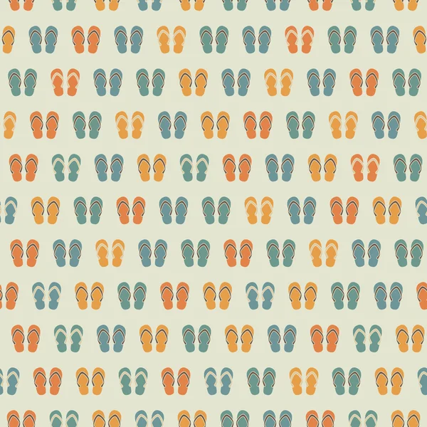 Flip flops seamless pattern — Stock Vector