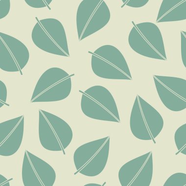 Yapraklı kusursuz desen.