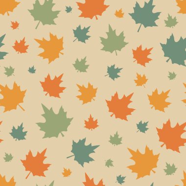 Yapraklı kusursuz desen.