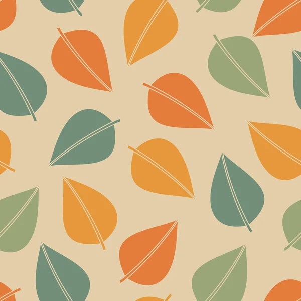 Seamless pattern with leafs. — Stock Vector