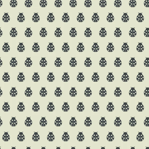 Ladybug seamless pattern. — Stock Vector
