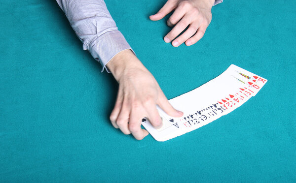 Poker Dealer Opening Cards