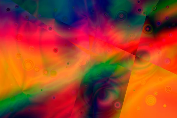 色グラデーションツールで表面を反射するカラフルな背景 — ストック写真