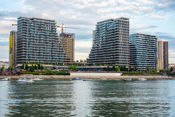 July 2022 Belgrade Serbia View Belgrade Waterfront New Residential Commercial — Foto de Stock