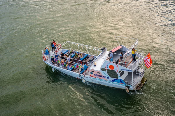 July 2022 Belgrade Serbia 17Th Belgrade Carnival Boats Sava Promenade —  Fotos de Stock