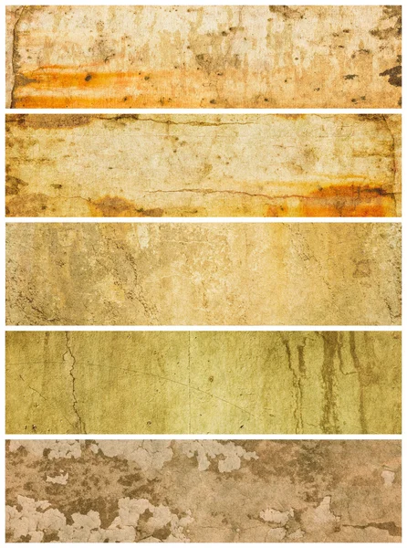 Five Textured Grunge Panels — Stock Photo, Image