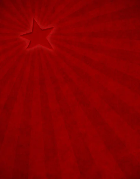 Röda stjärnan sunbeam — Stockfoto
