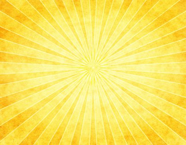 kağıt üzerinde sarı sunburst