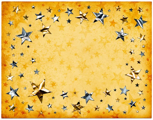 Estrelas no velho papel — Fotografia de Stock