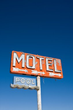 Vintage motel işareti