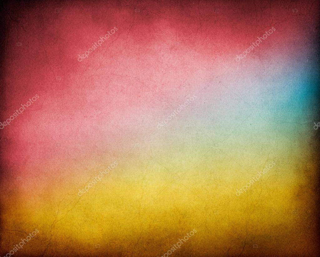 A vintage, textured paper background with multicolored gradients. Image has a pleasing paper texture and grain at 100pr.