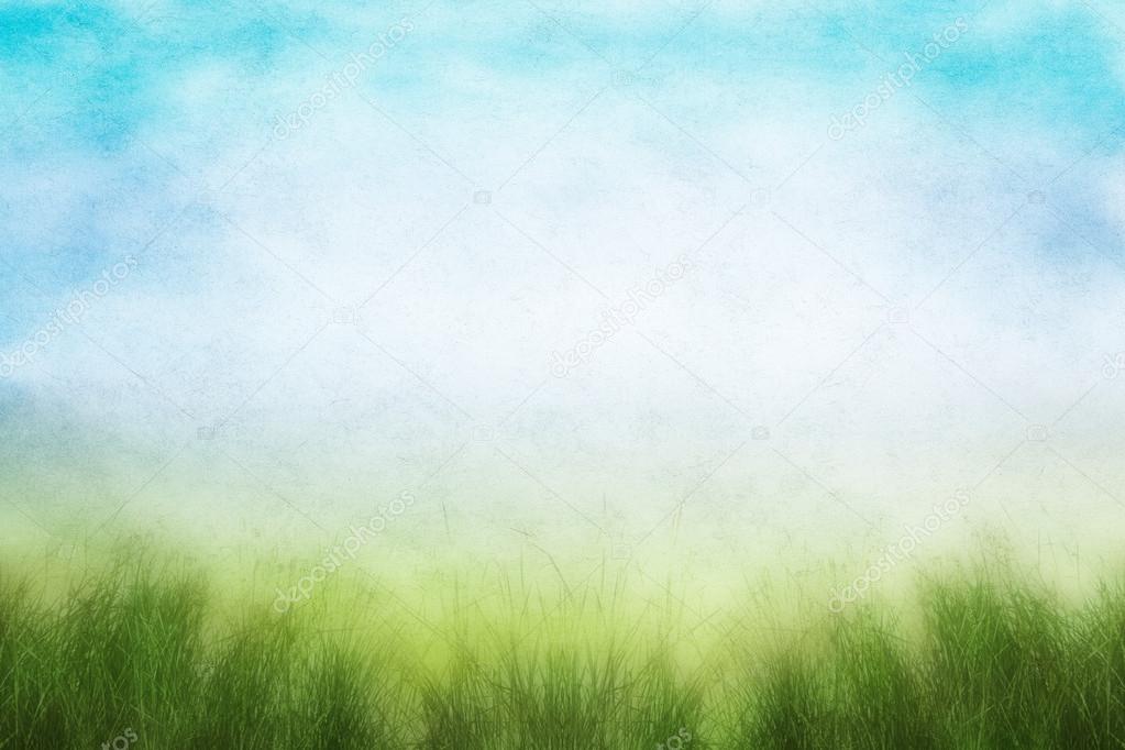 Grunge Spring Field