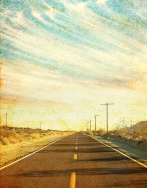 Grungy Desert Road clipart