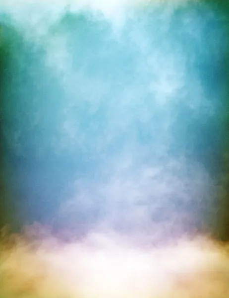 Brouillard multicolore et nuages — Photo