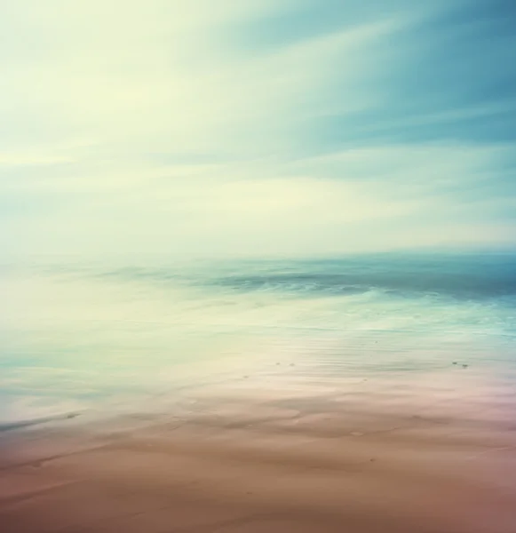 Kruis-verwerkte zee en zand — Stockfoto