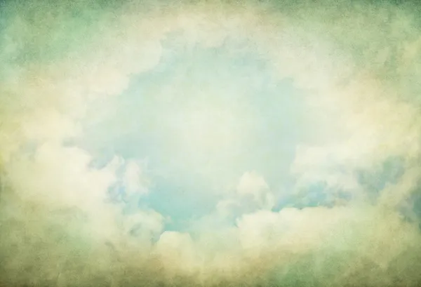 Green Vintage Clouds — Stock Photo, Image