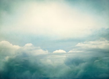 Vintage fırtına bulutları