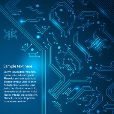 hi-tech mavi arka plan.