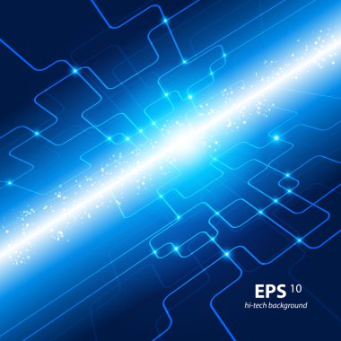 hi-tech mavi arka plan.