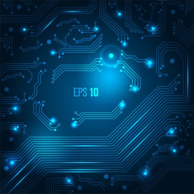 hi-tech mavi arka plan.