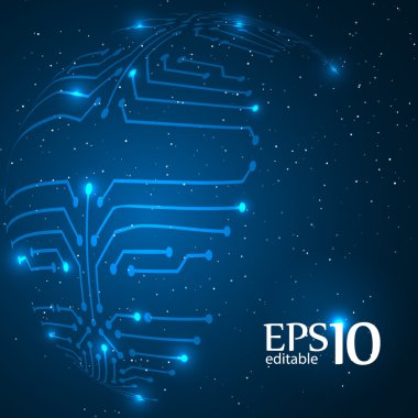 Soyut teknoloji arkaplanı.