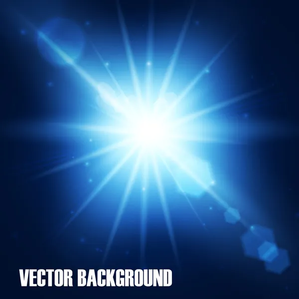 parlama ile gerçekçi yıldız patlaması.