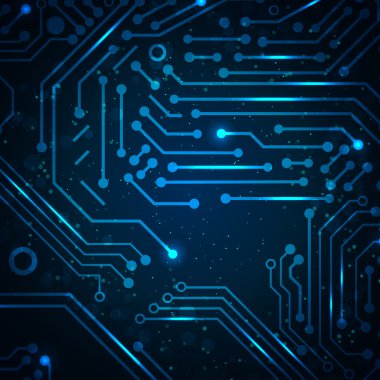 teknolojik altyapı devre elemanları ile.