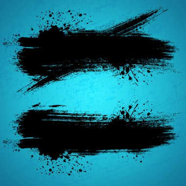 Grunge pankart seti.