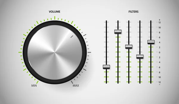 DJ medya denetimi kullanıcı arabirimi.