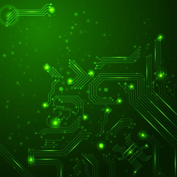 Technology background with circuit board elements. — Stock Vector