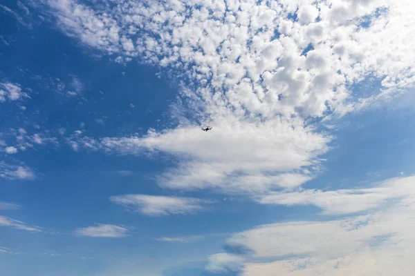 Soft White Clouds Blue Sky Bright Summer Sky — Stock Photo, Image