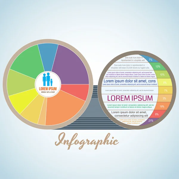 Infografica — Vettoriale Stock