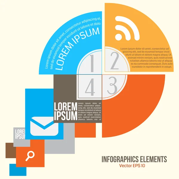 Elementos de infografía — Vector de stock