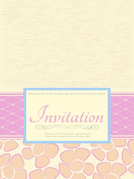 Tarjeta de invitación — Vector de stock