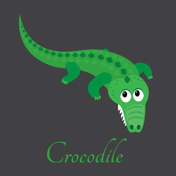 Crocodile de bande dessinée — Image vectorielle