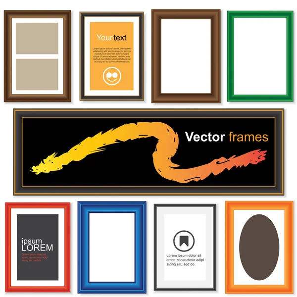 Frames templates — Stock Vector