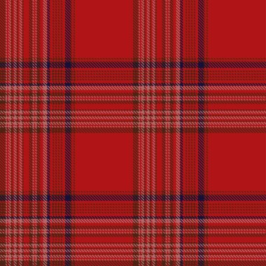 Ekose desenli. Mavi, kırmızı, sarı, gri simetrik arka plan kontrol edildi. Tartan kafesi soyut dokusu. Kumaş, gömlek, tekstil, perde ve masa örtüsü üzerine vektör grafikleri.