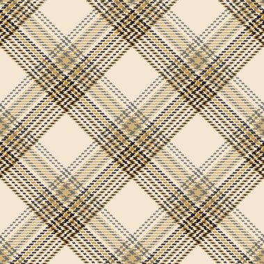 Ekose desenli. Sarı, gri, arka plan kontrol edildi. Tartan kafesi soyut dokusu. Kumaş, gömlek, tekstil, perde ve masa örtüsü üzerine vektör grafikleri.