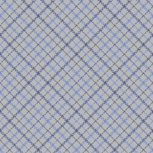 이음매가없는 무늬를 살펴보라 파란색 기하학적 헤링본 스코틀랜드 식탁보 인쇄되어 그래픽스 — 스톡 벡터