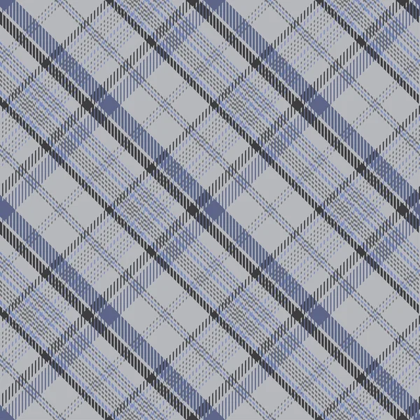 Modèle Carreaux Sans Couture Bleu Fond Gris Carreaux Tartan Cage — Image vectorielle