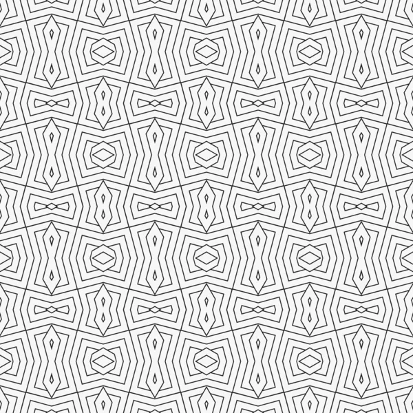 抽象无缝几何图案 现代纹理与条纹 锯齿状 晶格图形设计 矢量说明 — 图库矢量图片