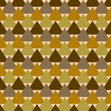 Soyut geometrik üçgen, kusursuz desen. Köknar ağacında popüler tek renkli arka plan. Vektör tasarımı grafikleri.