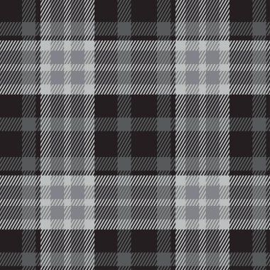 Siyah ve beyaz ekose desenli. Soyut, çizgili, çizgili duvar kağıdı. Tek renkli modern kafes dokusu. Kumaşlar, gömlekler, tekstil ve perdeler üzerindeki baskı vektör grafikleri.