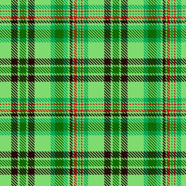 Plaid Naadloos Patroon Groen Grijs Rood Geometrische Achtergrond Aangevinkt Tartan — Stockvector